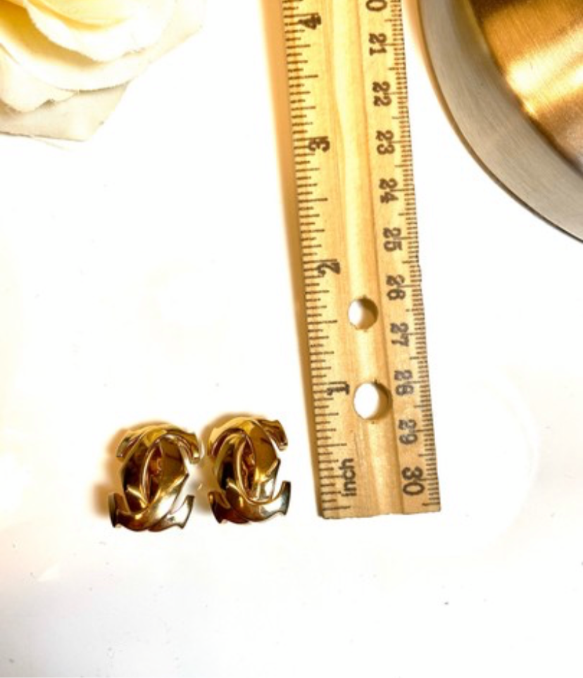 Cartier Penelope Double C De Cartier 18KT Yellow Gold Earrings