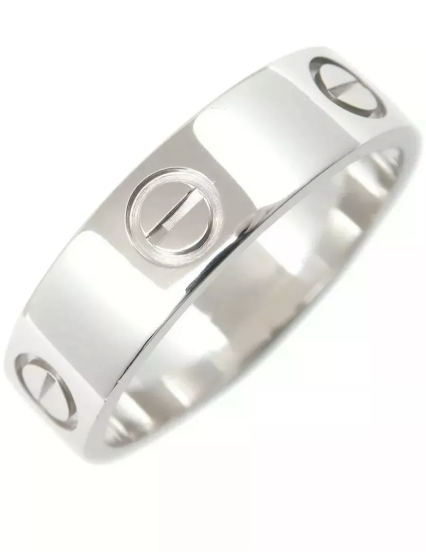 Cartier PT950 Platinum Love Ring Size #58