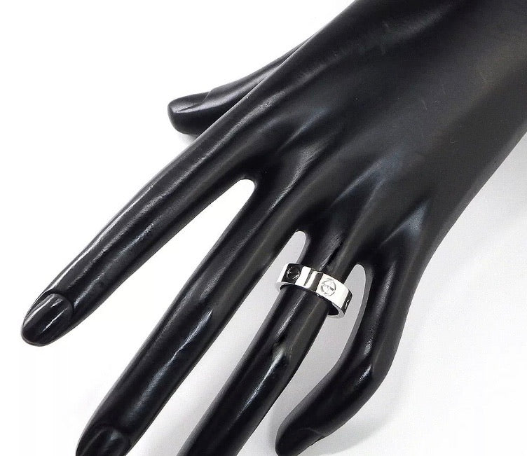 Cartier 18KT White Gold Love Ring #50/ US 5