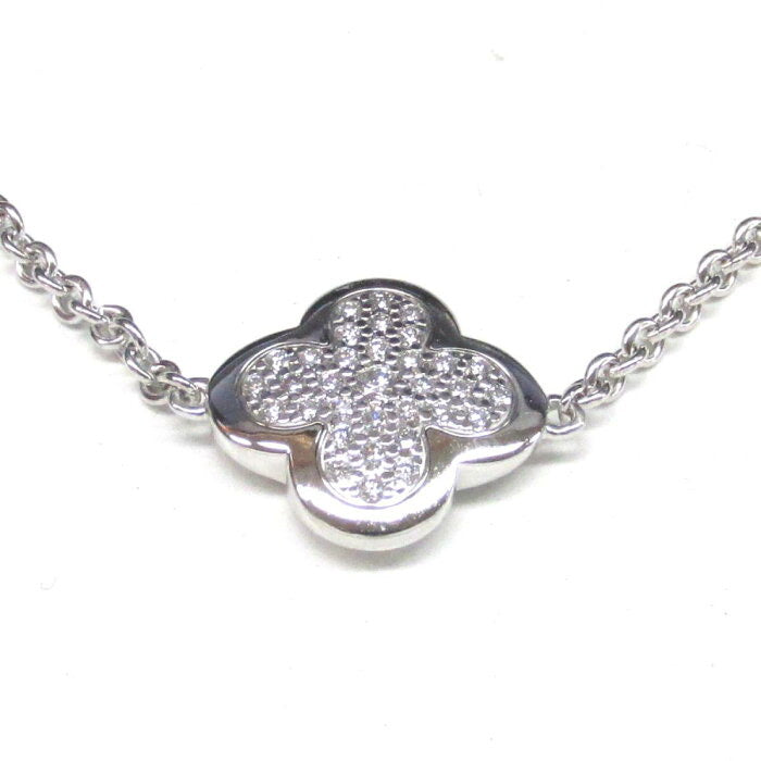Van Cleef & Arpels Diamond Paved Pure Alhambra 16 Motif Long Necklace
