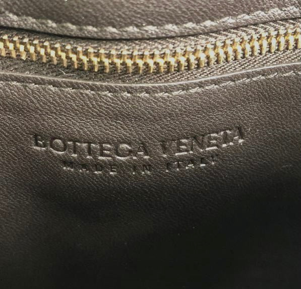 Bottega Veneta Chain Cassette Padded Interacciato Black Leather Gold Hardware Bag