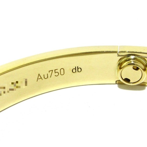 Cartier 4P / Half Diamond 18KT Yellow Gold Love Bracelet #17