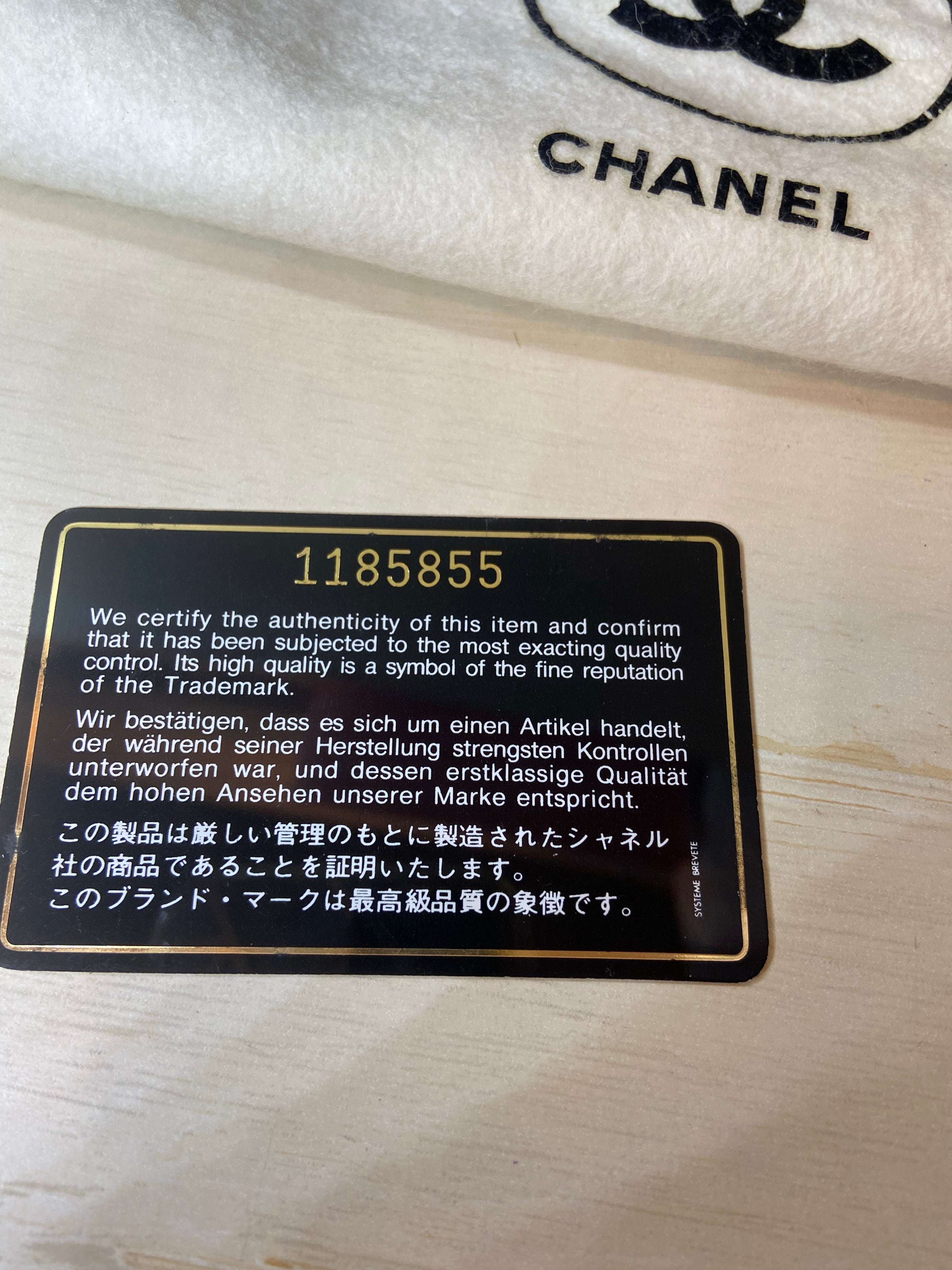 CHANEL Black Lambskin GHW Double Flap Bag