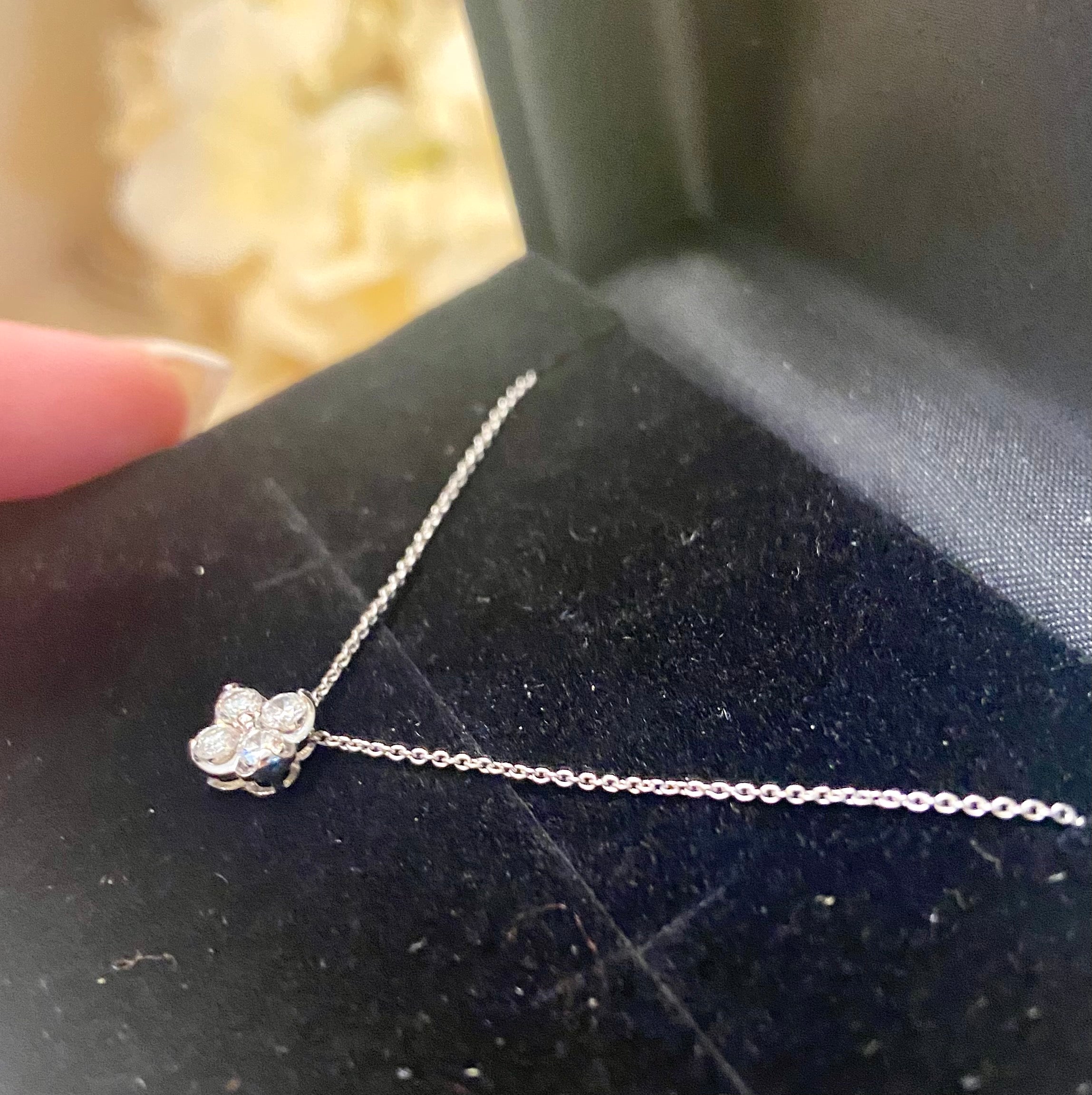 Platinum Diamond Necklace Pt950