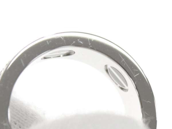 Cartier Diamond Paved Ceramic 18KT Gold Love Ring #51
