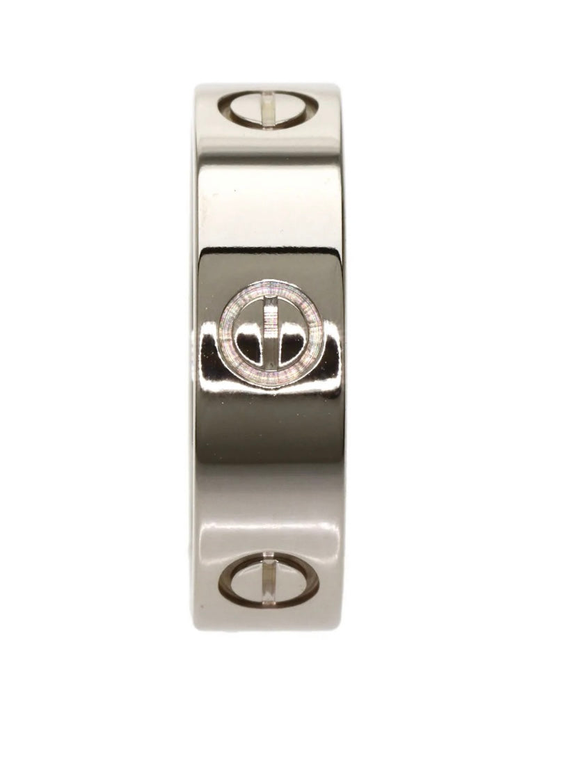 Cartier 18KT White Gold Love Ring, Size 59