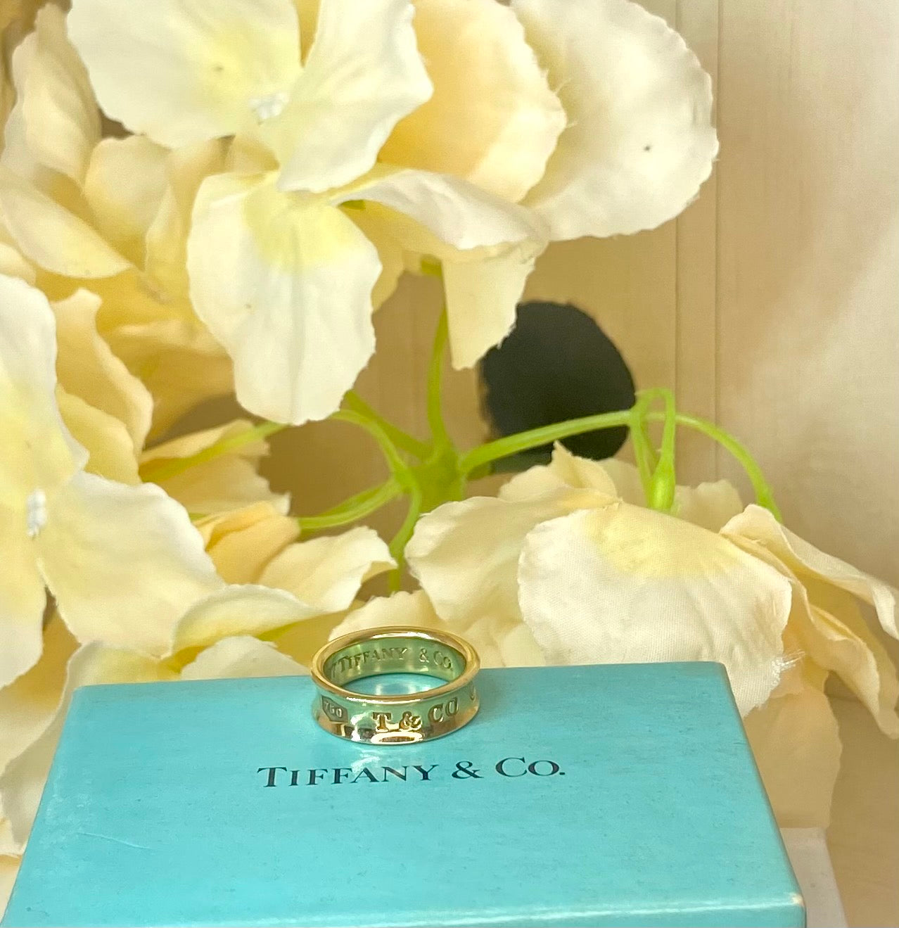 Tiffany & Co.18KT Yellow Gold 1837 Concave Wide Ring