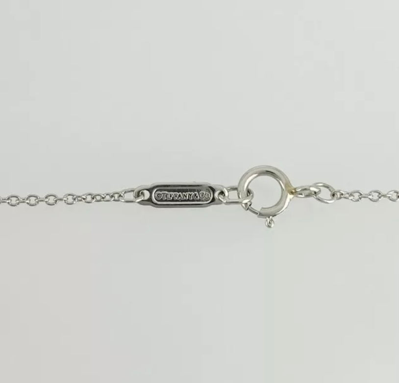 Tiffany & Co. Diamond Pt950 Platinum Mini Victoria Necklace