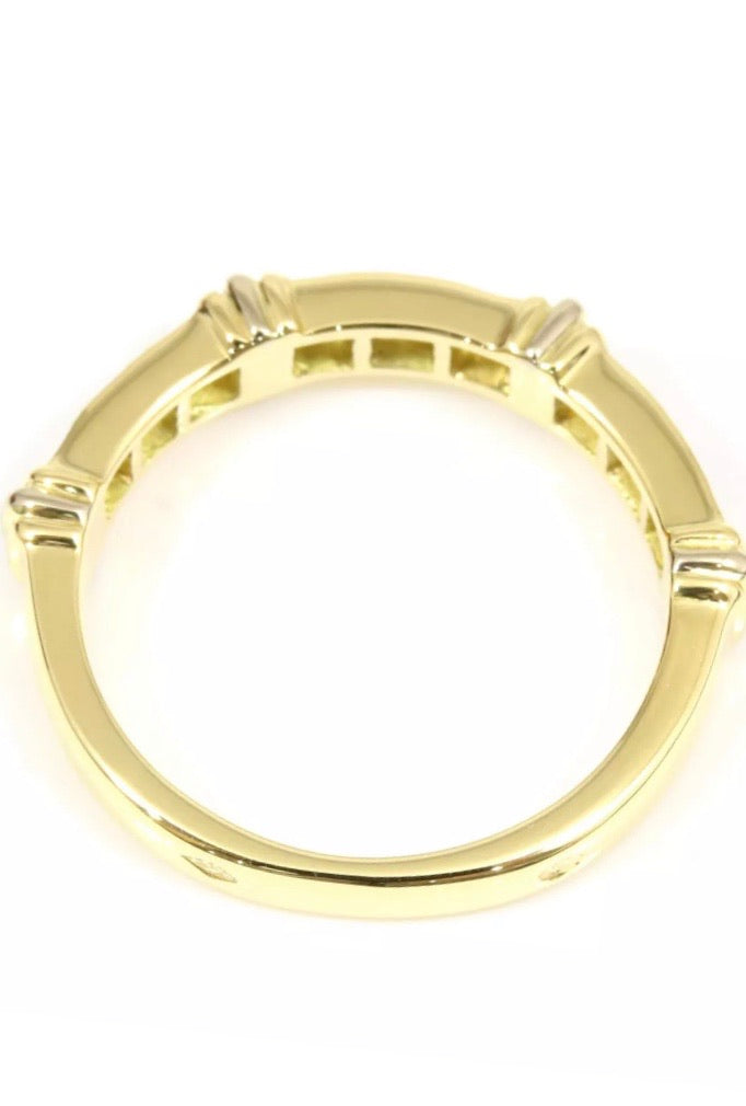 Cartier Contessa Diamond 18KT Gold Ring Sz. 5.5-6