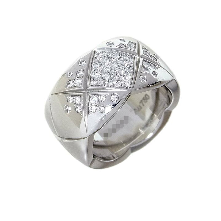 CHANEL Diamond Large CoCo Crush Gold Ring, Size 5