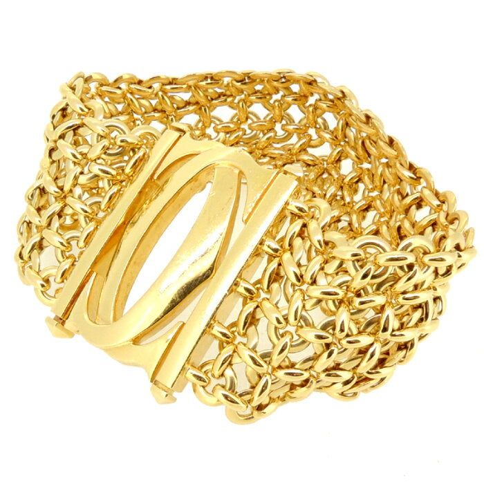 Cartier Penelope Double C Cartier Motif 18KT Yellow Gold Link Bracelet