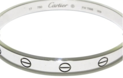 Cartier 18KT White Gold Love Bracelet #17