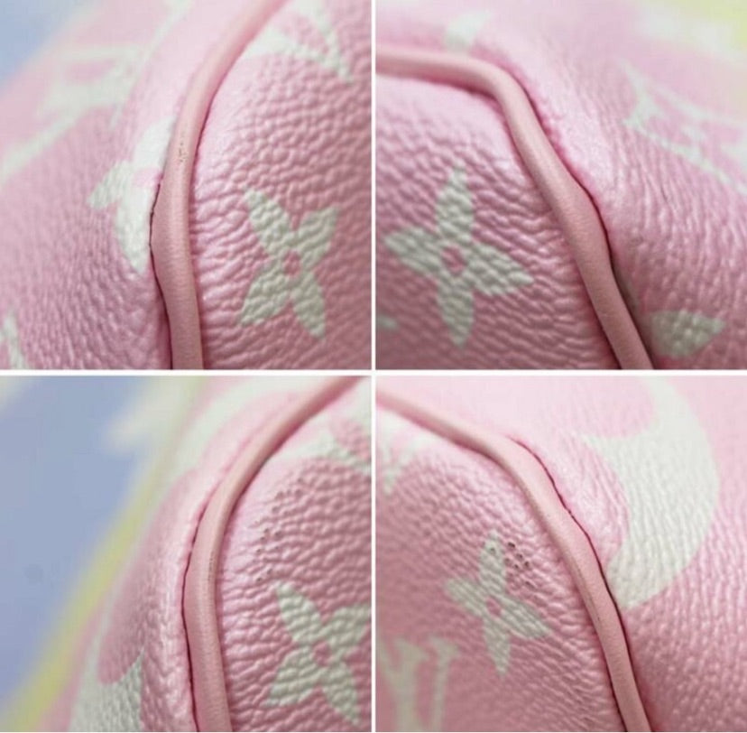 Louis Vuitton MM Pastel Pink Tie Dye Escale Neverfull Bag