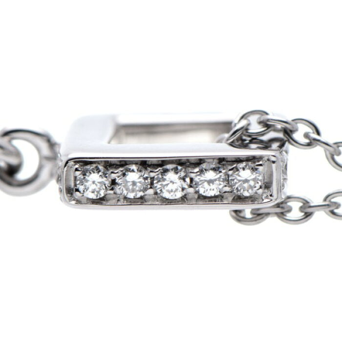 Louis Vuitton Diamond Paved Idylle Blossom LV Logo Necklace
