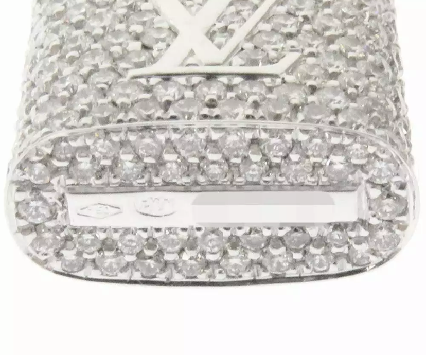 Louis Vuitton Diamond Paved Lockit Pendentiff Necklace