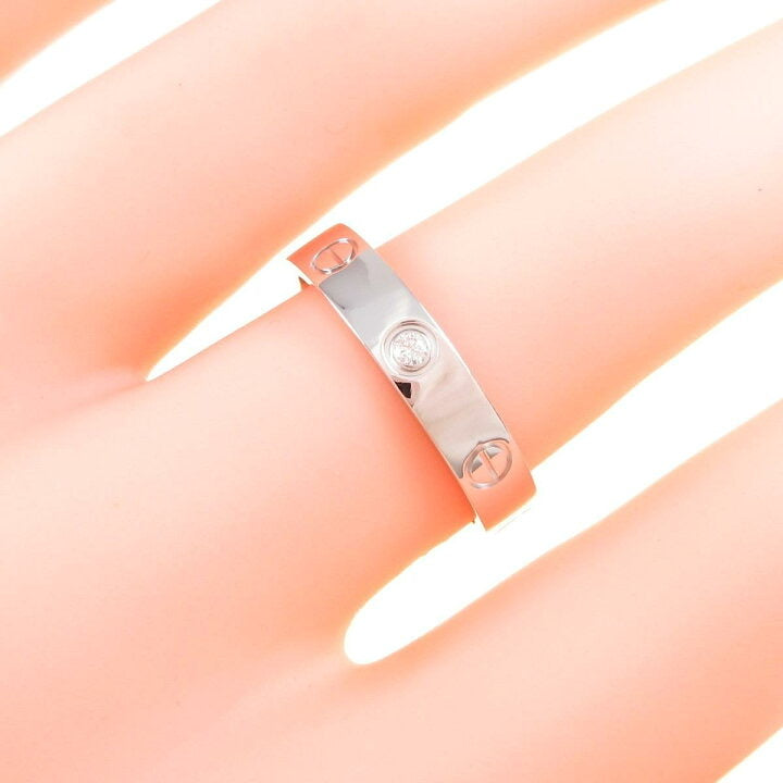 Cartier Wedding/ Mini 18KT White Gold Love Ring Size 51/ US 5