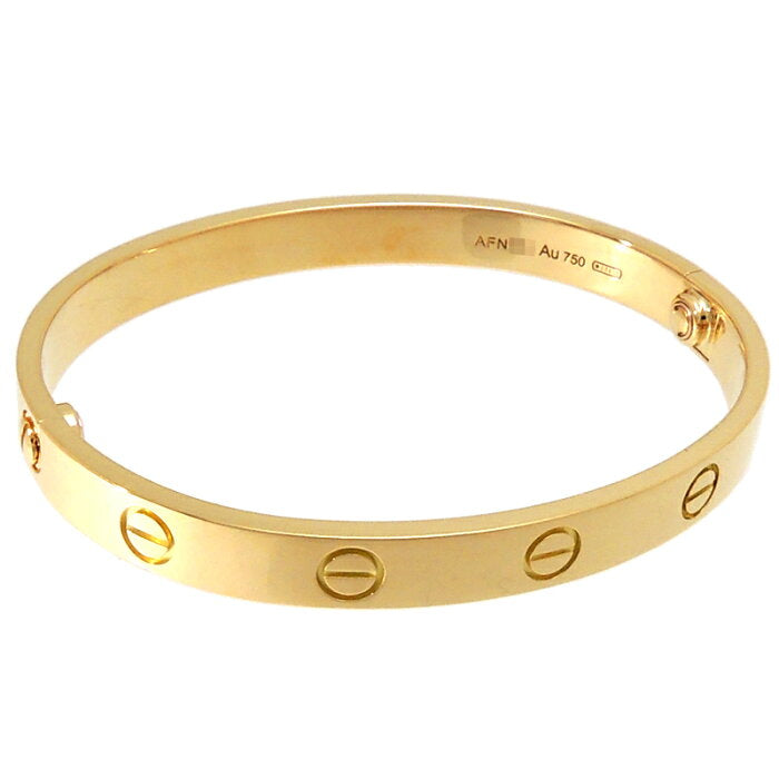 Cartier 18KT Yellow Gold Love Bracelet New Screw System~ Size #16