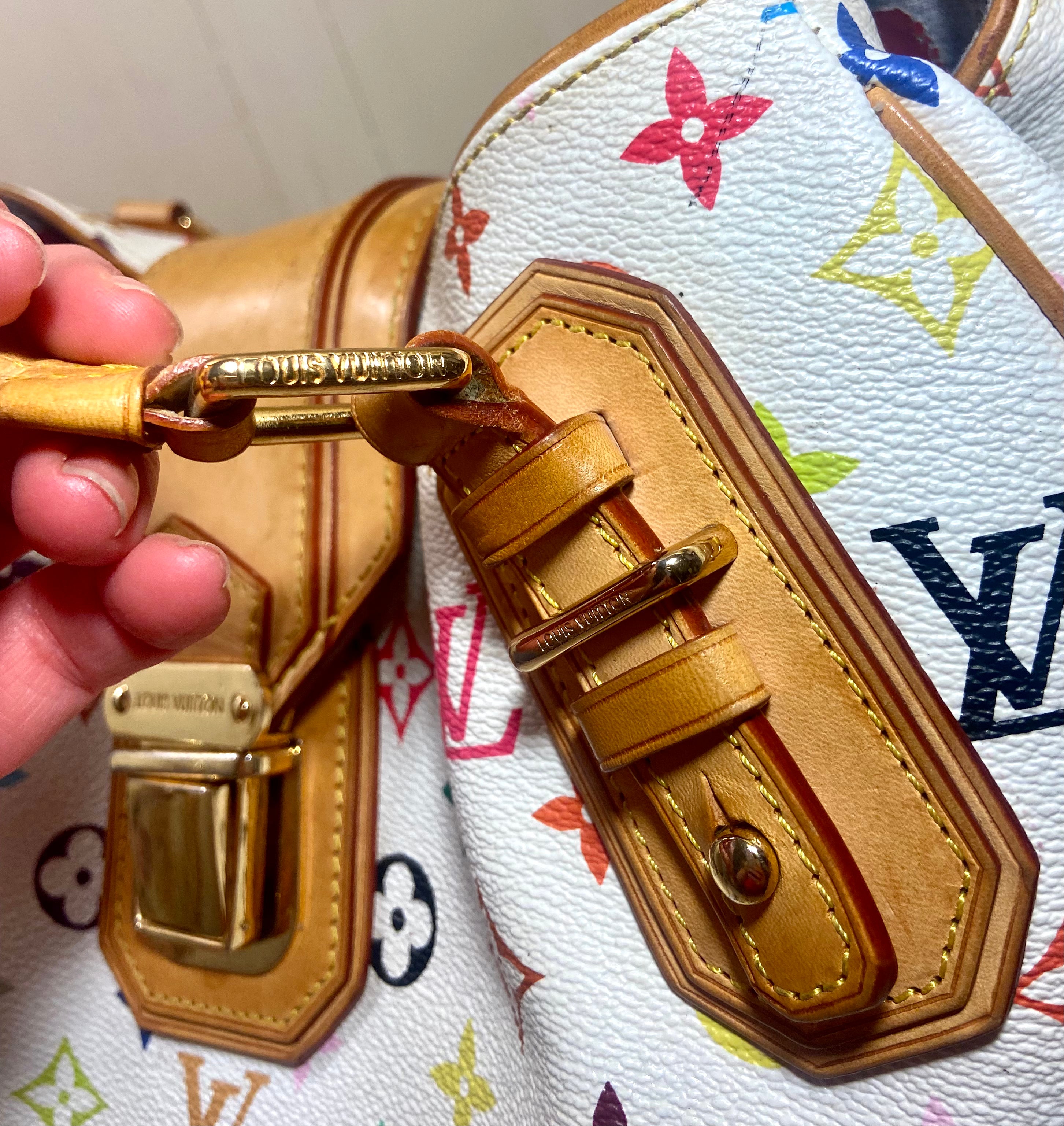 Louis Vuitton Murakami Multicolor Monogram Canvas Greeta Handbag