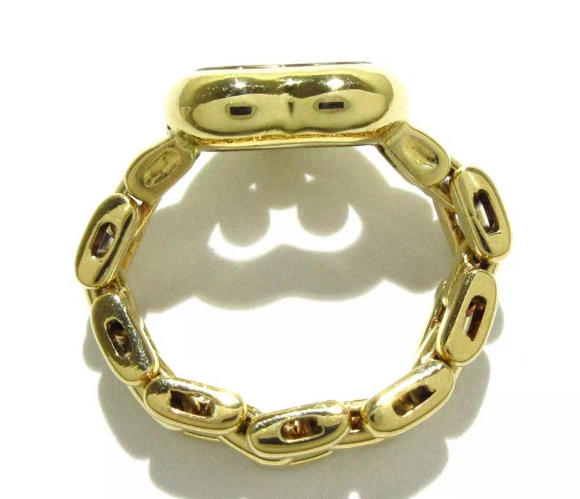 Chopard Happy Diamond 18KT Yellow Gold Ring Size 5
