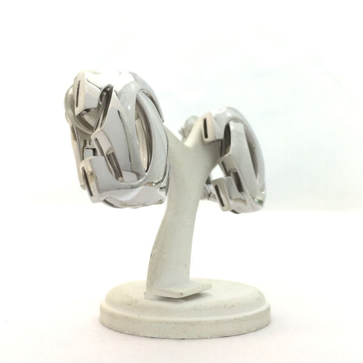 Cartier Penelope Double C 18KT White Infamous Gold Earrings