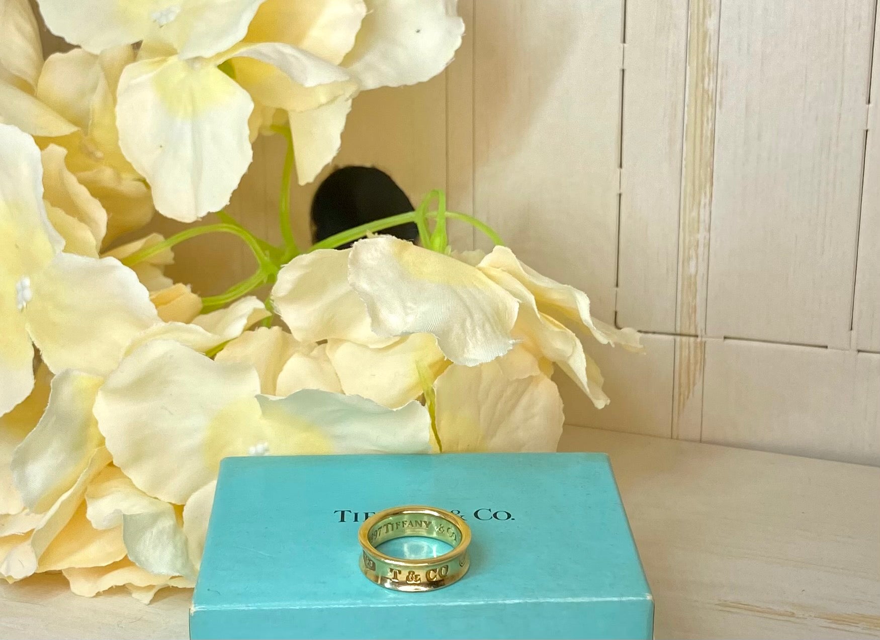 Tiffany & Co.18KT Yellow Gold 1837 Concave Wide Ring
