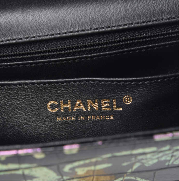 CHANEL Graffiti 2.55 Reissue Crocodile Mini Flap Bag