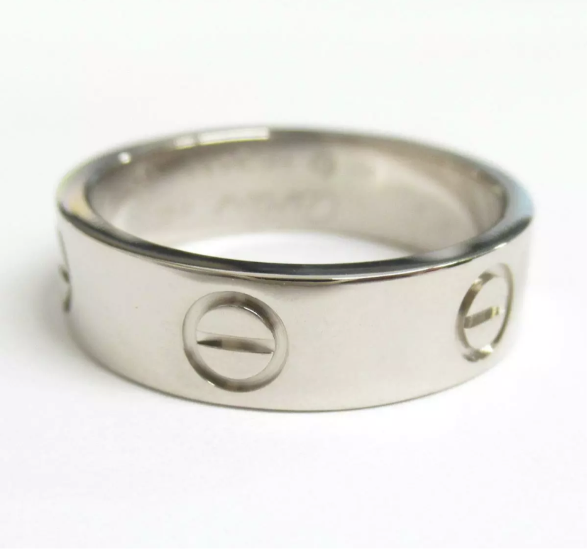Cartier Love ring 18KT White Gold Size 55/ US 7