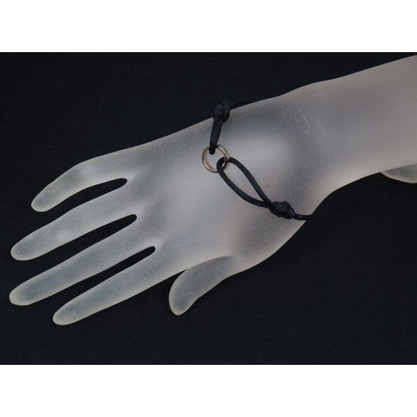 Cartier Cord 18KT White Gold & Black Bracelet