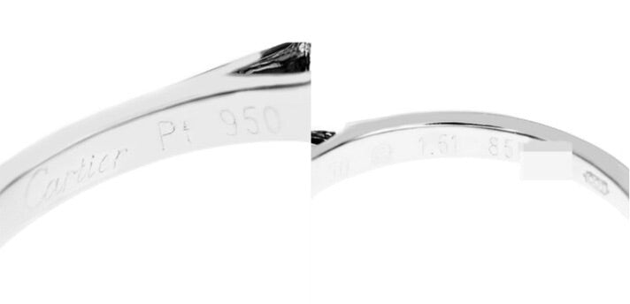 Cartier 1.51ct Diamond GIA 1895 Solitaire Engagement Wedding Ring Size 5
