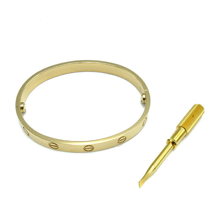 Cartier 18KT Yellow Gold Love Bracelet Size 17 New Screw Sysytem