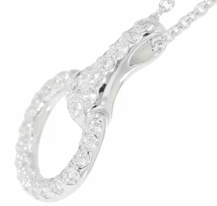 Hermes Diamond Nausicaa 18KT White Gold Necklace