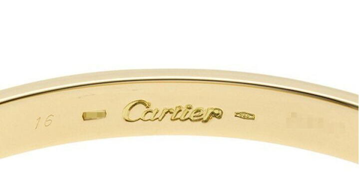 Cartier 18KT Yellow Gold Love Bracelet Size #16