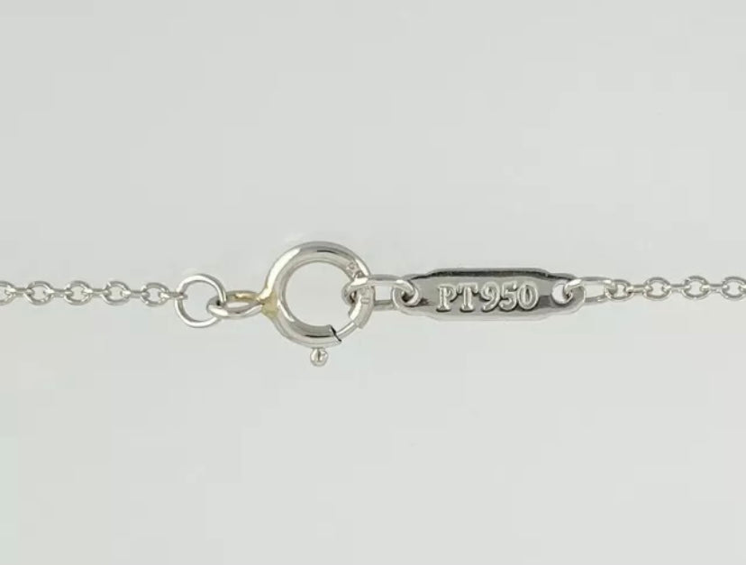 Tiffany & Co. Diamond Pt950 Platinum Mini Victoria Necklace