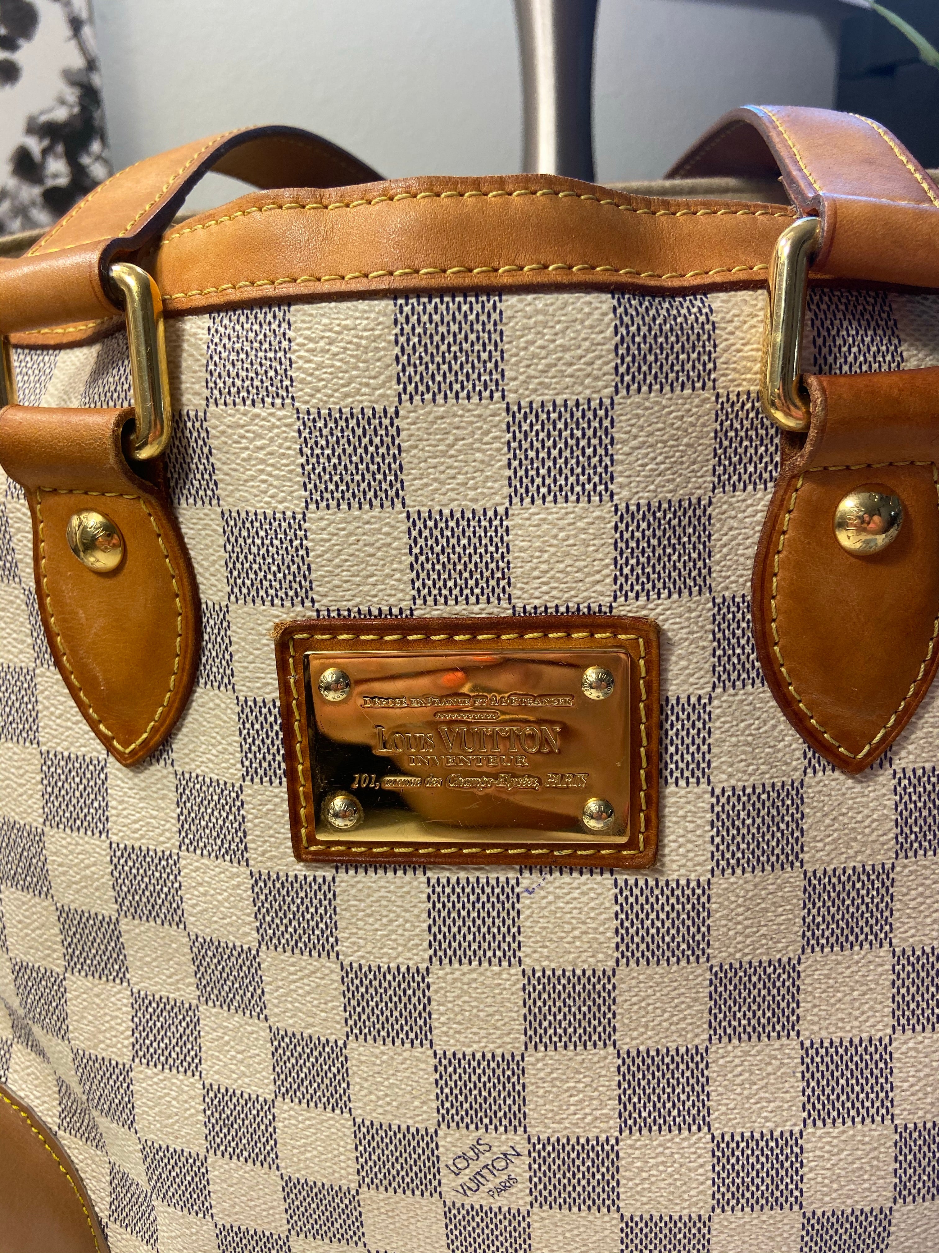 Louis Vuitton Hampstead Azur Handbag Tote