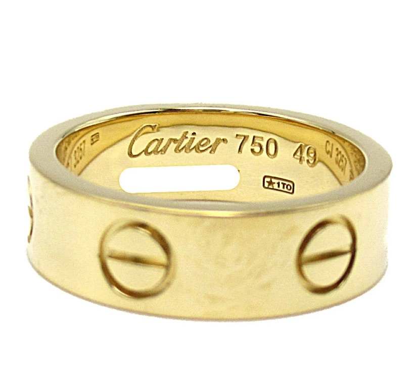 Cartier 18KT Yellow Gold Love Ring, Size 49