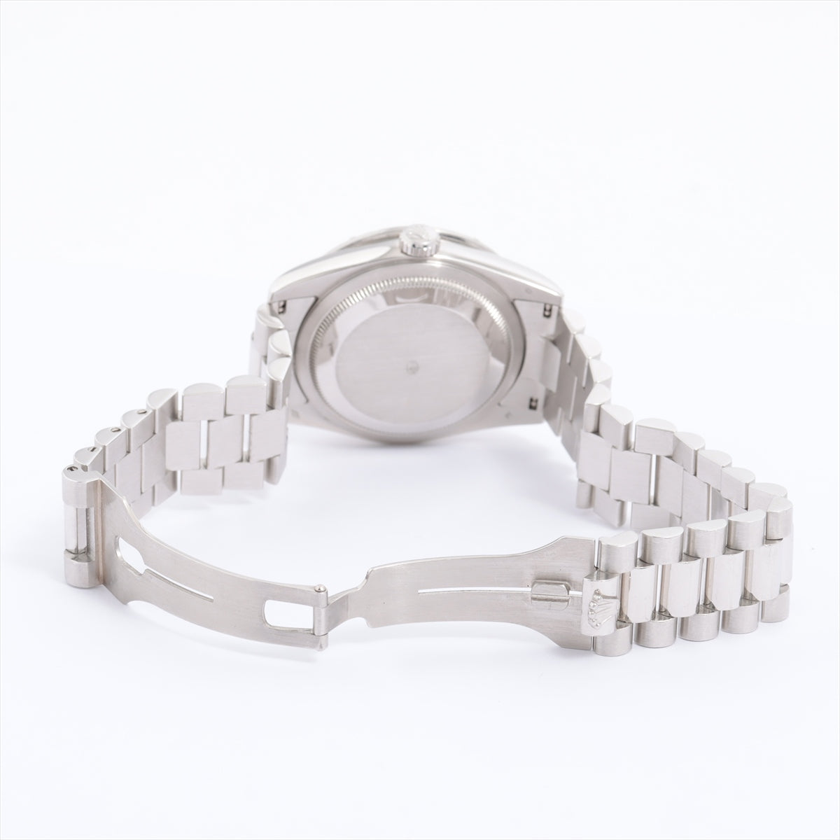Rolex Platinum Pt950 Diamond Baguette Day Date 43mm Watch
