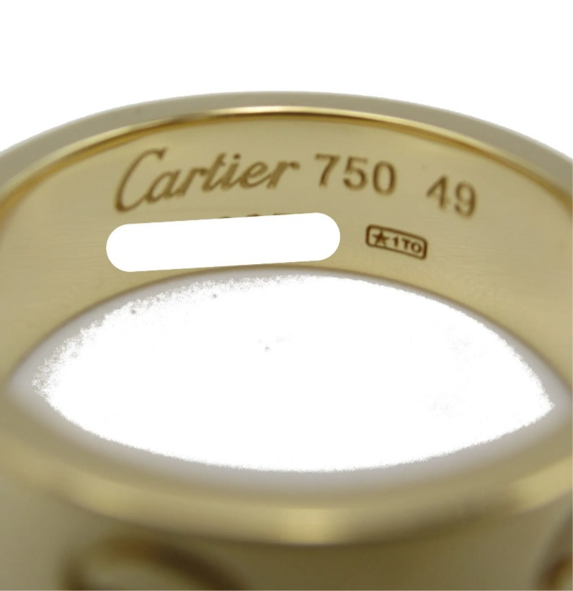 Cartier 18KT Yellow Gold Love Ring, Size 49