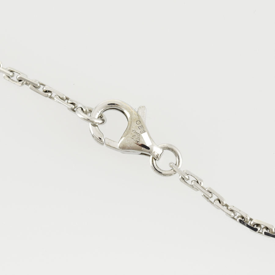 Cartier Diamond Love Disc / Circle Pendant Necklace