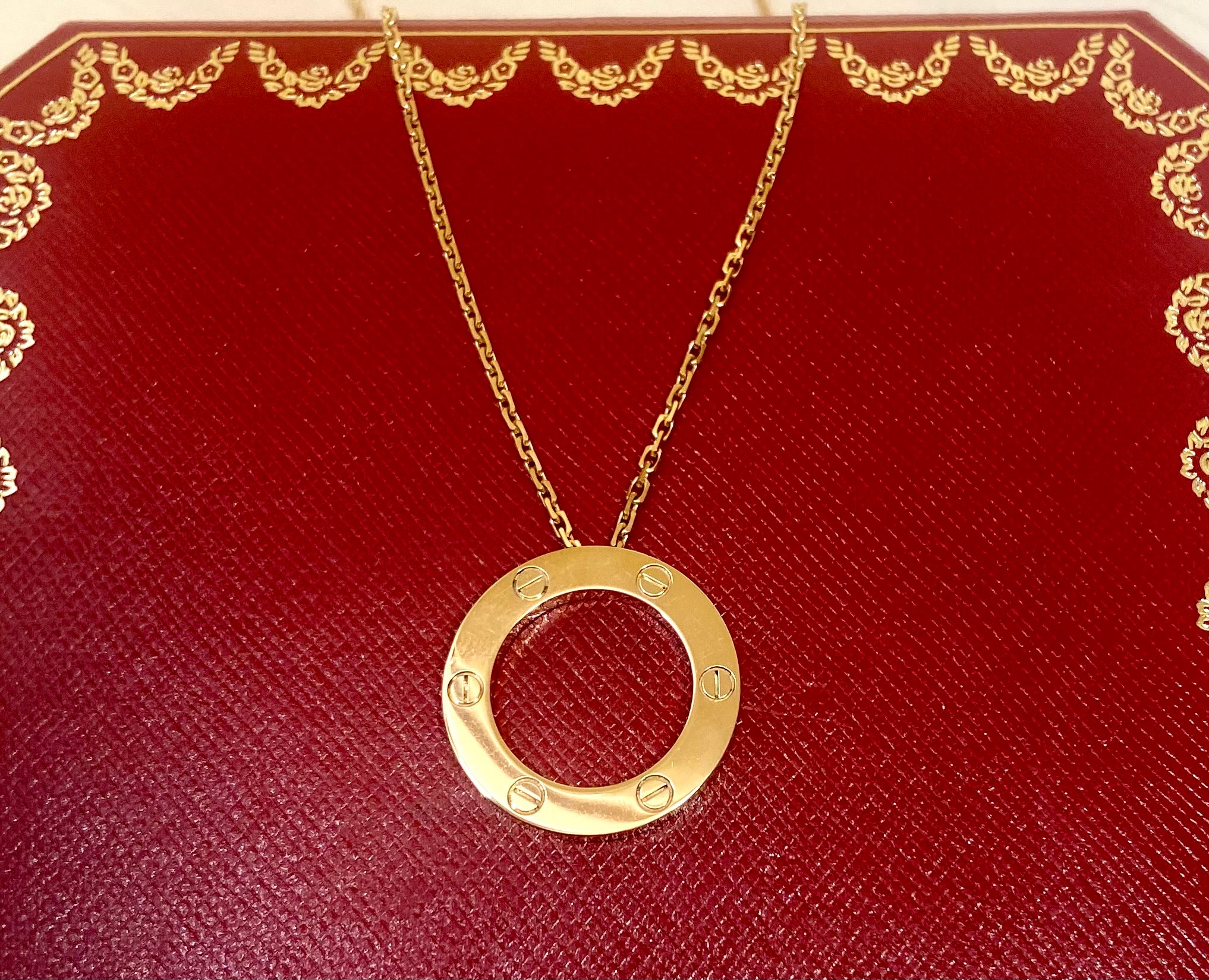 Cartier 18Kt Yellow Gold Love Necklace