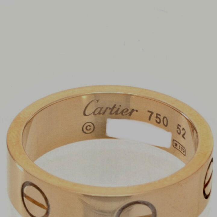 Cartier 18KT Yellow Gold Love Ring Size #52/ 6