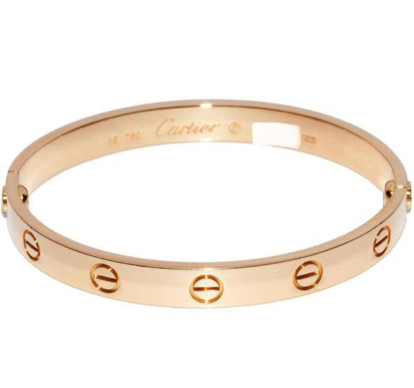 Cartier 18KT Rose Gold Love Bracelet Size 16