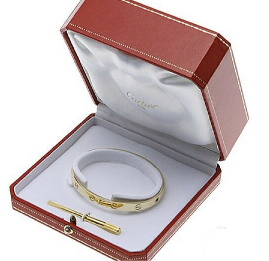 Cartier 18KT Yellow Gold Love Bracelet Size #19