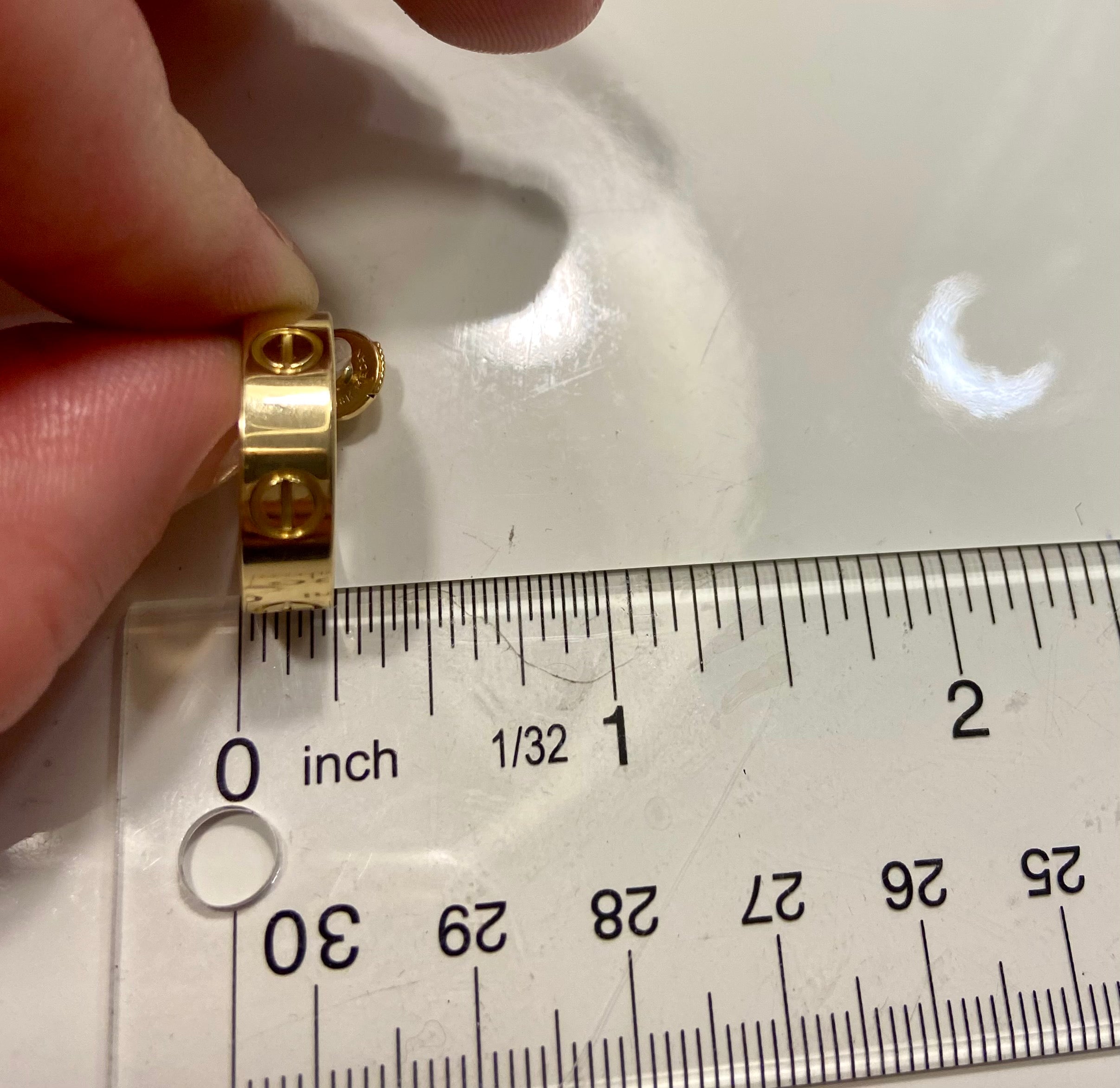 Cartier Love Earrings 18KT Yellow Gold Full Size