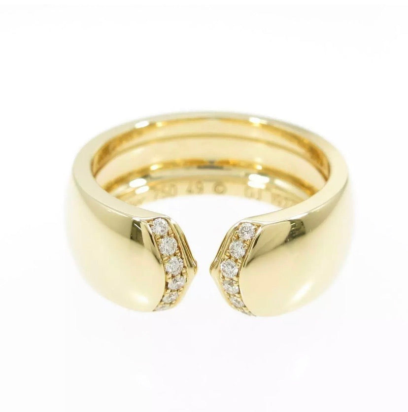 Cartier Ce De Cartier 2C Diamond 18KT Gold Ring