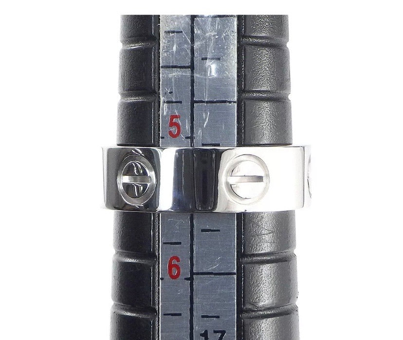 Cartier 18KT White Gold Love Ring #50/ US 5
