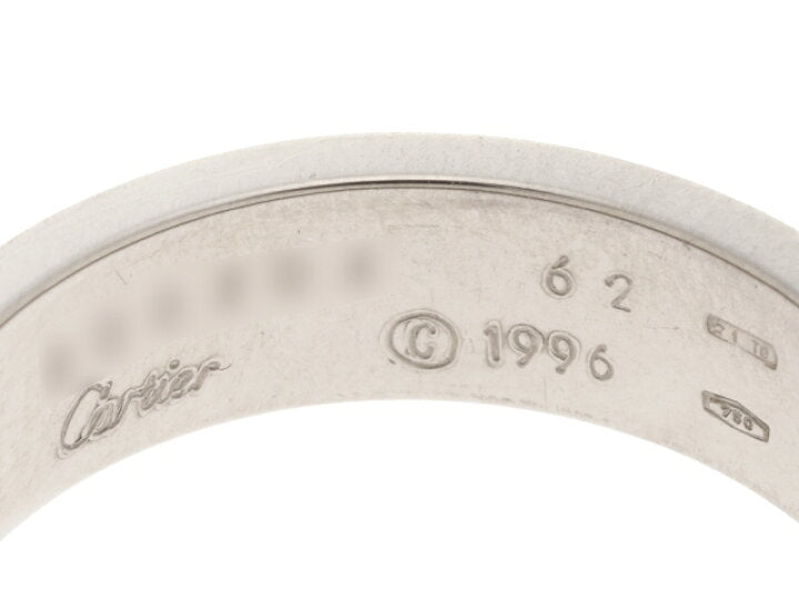 Cartier 18KT White Gold Love Ring Size 62