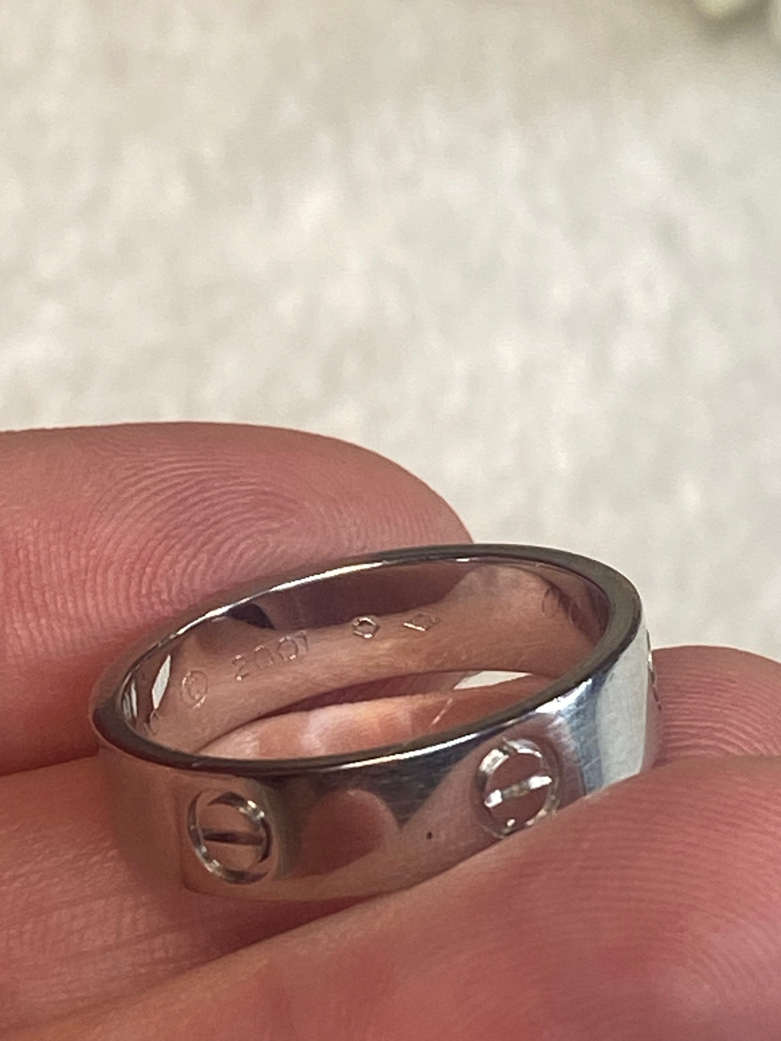 Cartier Platinum Love Ring Size 61