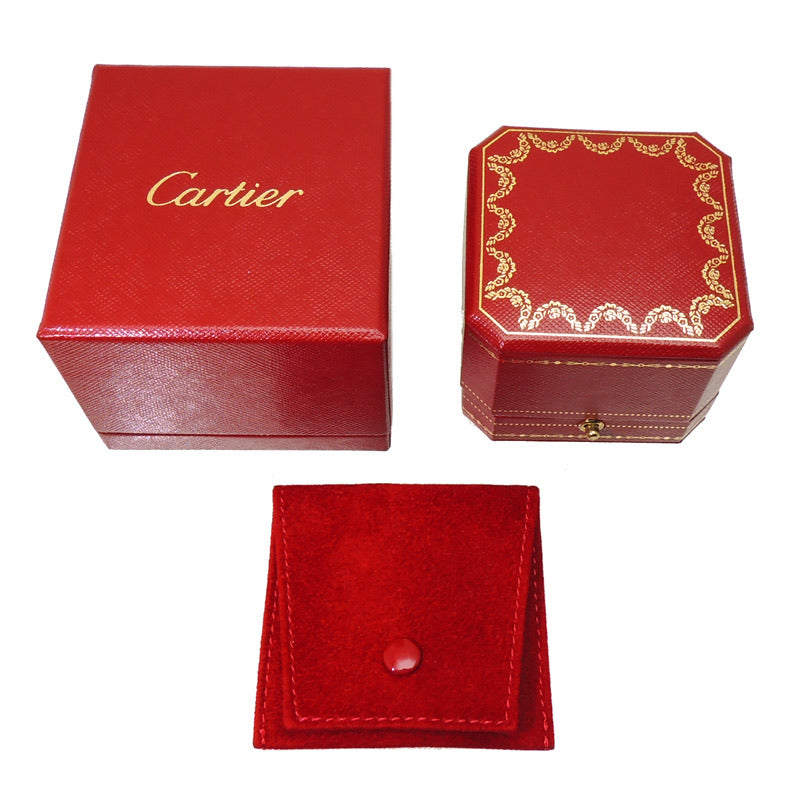 Cartier 1P Diamond 18KT White Wedding/Mini Gold Love Ring #51/ 5.5