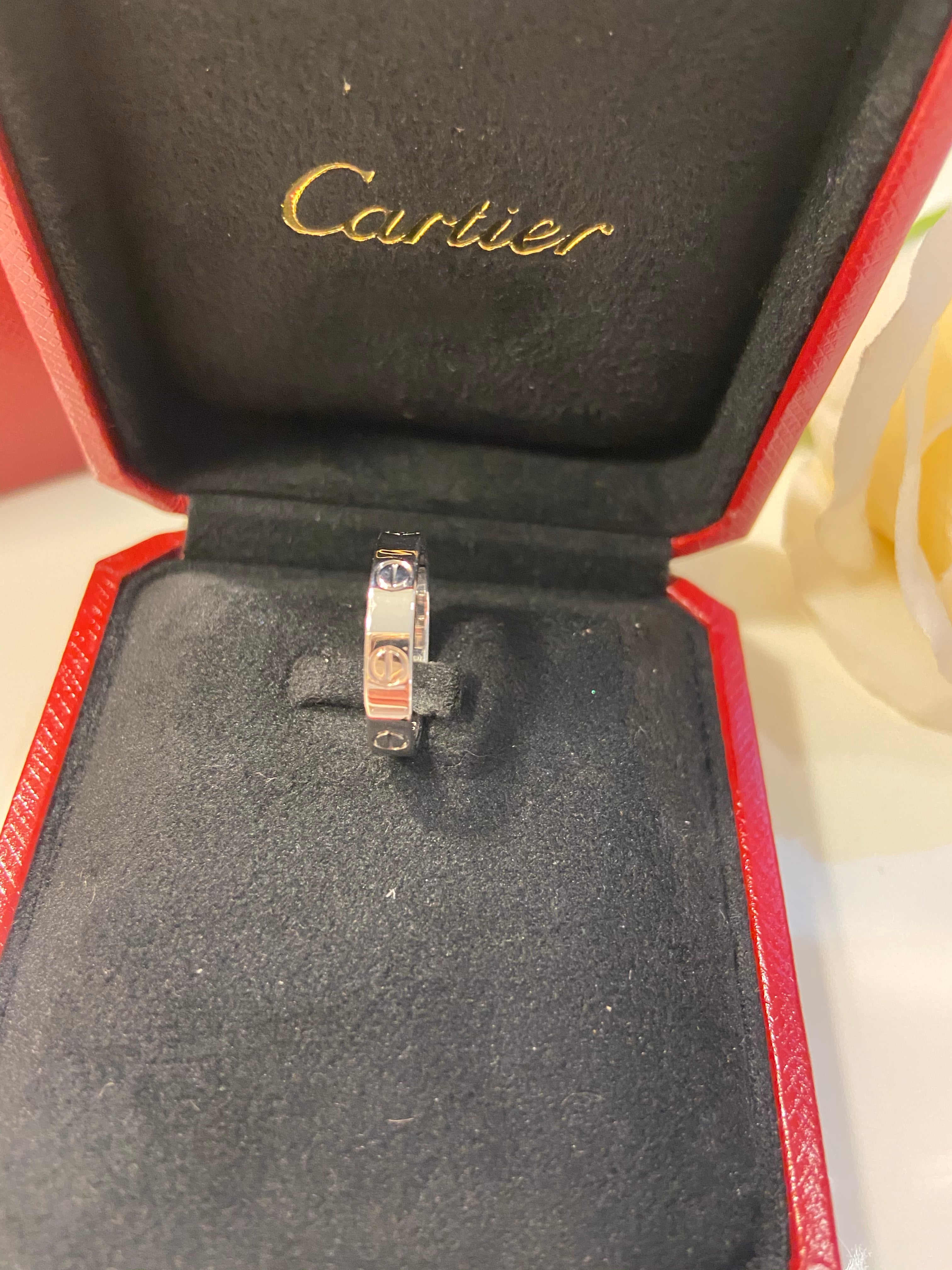 Cartier Wedding Love Ring 18KT White Gold #49/ US 5