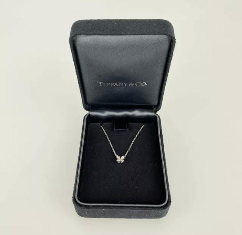 Tiffany & Co. Diamond Pt950 Platinum Mini Victoria Necklace